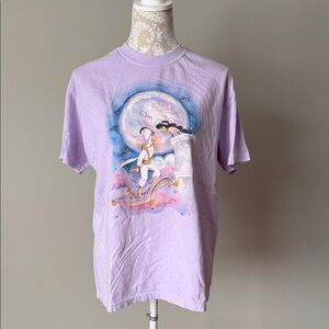Disney Aladdin Jasmine Light Purple T-Shirt sz L